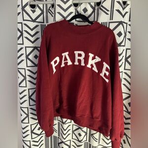 PARKE Back to School Varsity Mockneck Sweatshirt L/XL FIRM PRICE